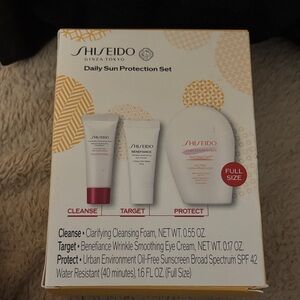 Shiseido Daily Sun Protection Set with Yellow and Red Accents